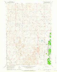 Soldier Creek Wyoming Historical topographic map, 1:24000 scale, 7.5 X 7.5 Minute, Year 1961