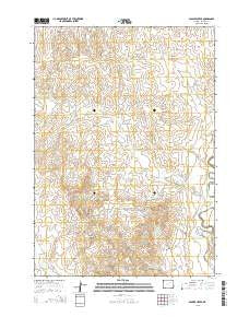 Soldier Creek Wyoming Current topographic map, 1:24000 scale, 7.5 X 7.5 Minute, Year 2015