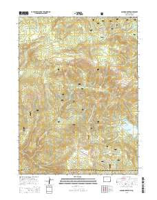 Solomon Creek Wyoming Current topographic map, 1:24000 scale, 7.5 X 7.5 Minute, Year 2015