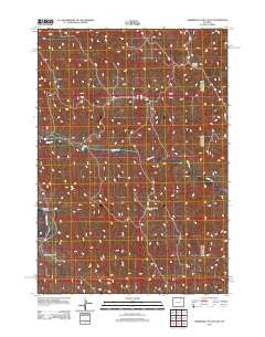 Somerville Flats East Wyoming Historical topographic map, 1:24000 scale, 7.5 X 7.5 Minute, Year 2012