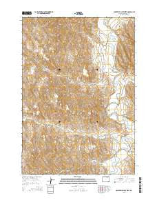 Somerville Flats West Wyoming Current topographic map, 1:24000 scale, 7.5 X 7.5 Minute, Year 2015