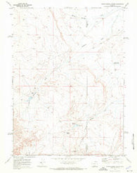 South Barrel Spring Wyoming Historical topographic map, 1:24000 scale, 7.5 X 7.5 Minute, Year 1970