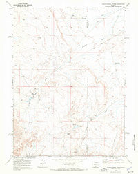 South Barrel Spring Wyoming Historical topographic map, 1:24000 scale, 7.5 X 7.5 Minute, Year 1970