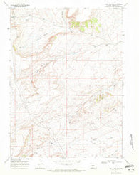 South Baxter Wyoming Historical topographic map, 1:24000 scale, 7.5 X 7.5 Minute, Year 1968