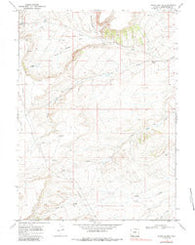 South Baxter Wyoming Historical topographic map, 1:24000 scale, 7.5 X 7.5 Minute, Year 1968