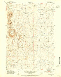 South Butte Wyoming Historical topographic map, 1:24000 scale, 7.5 X 7.5 Minute, Year 1953