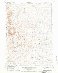 South Butte Wyoming Historical topographic map, 1:24000 scale, 7.5 X 7.5 Minute, Year 1953