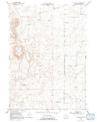 South Butte Wyoming Historical topographic map, 1:24000 scale, 7.5 X 7.5 Minute, Year 1953