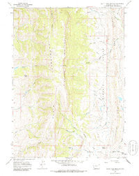 South Fork Mountain Wyoming Historical topographic map, 1:24000 scale, 7.5 X 7.5 Minute, Year 1967