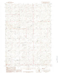South Fork Reservoir Wyoming Historical topographic map, 1:24000 scale, 7.5 X 7.5 Minute, Year 1984