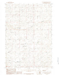 South Fork Reservoir Wyoming Historical topographic map, 1:24000 scale, 7.5 X 7.5 Minute, Year 1984