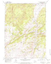 South Mountain Wyoming Historical topographic map, 1:24000 scale, 7.5 X 7.5 Minute, Year 1968