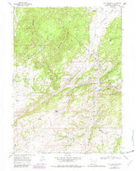 South Mountain Wyoming Historical topographic map, 1:24000 scale, 7.5 X 7.5 Minute, Year 1968