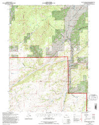 South Mountain Wyoming Historical topographic map, 1:24000 scale, 7.5 X 7.5 Minute, Year 1992