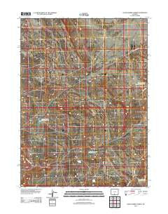 South Barrel Spring Wyoming Historical topographic map, 1:24000 scale, 7.5 X 7.5 Minute, Year 2012