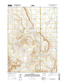 South Barrel Spring Wyoming Current topographic map, 1:24000 scale, 7.5 X 7.5 Minute, Year 2015
