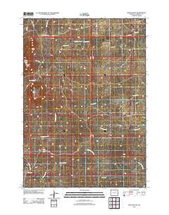 South Butte Wyoming Historical topographic map, 1:24000 scale, 7.5 X 7.5 Minute, Year 2012
