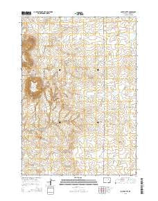 South Butte Wyoming Current topographic map, 1:24000 scale, 7.5 X 7.5 Minute, Year 2015
