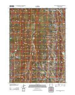 South Fork Mountain Wyoming Historical topographic map, 1:24000 scale, 7.5 X 7.5 Minute, Year 2012