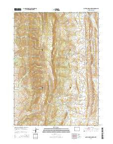 South Fork Mountain Wyoming Current topographic map, 1:24000 scale, 7.5 X 7.5 Minute, Year 2015
