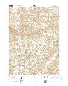 South Fork Reservoir Wyoming Current topographic map, 1:24000 scale, 7.5 X 7.5 Minute, Year 2015