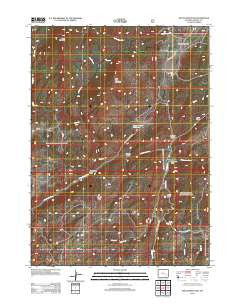 South Mountain Wyoming Historical topographic map, 1:24000 scale, 7.5 X 7.5 Minute, Year 2012