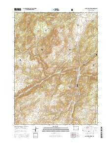 South Mountain Wyoming Current topographic map, 1:24000 scale, 7.5 X 7.5 Minute, Year 2015