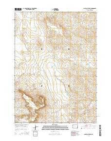 South Oat Creek Wyoming Current topographic map, 1:24000 scale, 7.5 X 7.5 Minute, Year 2015
