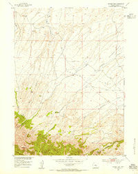Spanish Mine Wyoming Historical topographic map, 1:24000 scale, 7.5 X 7.5 Minute, Year 1953