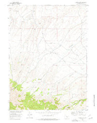 Spanish Mine Wyoming Historical topographic map, 1:24000 scale, 7.5 X 7.5 Minute, Year 1953