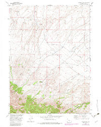 Spanish Mine Wyoming Historical topographic map, 1:24000 scale, 7.5 X 7.5 Minute, Year 1953