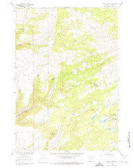 Spanish Point Wyoming Historical topographic map, 1:24000 scale, 7.5 X 7.5 Minute, Year 1960