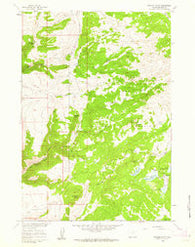 Spanish Point Wyoming Historical topographic map, 1:24000 scale, 7.5 X 7.5 Minute, Year 1960