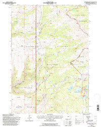 Spanish Point Wyoming Historical topographic map, 1:24000 scale, 7.5 X 7.5 Minute, Year 1993