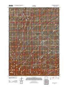 Spanish Mine Wyoming Historical topographic map, 1:24000 scale, 7.5 X 7.5 Minute, Year 2012