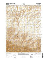 Spanish Mine Wyoming Current topographic map, 1:24000 scale, 7.5 X 7.5 Minute, Year 2015