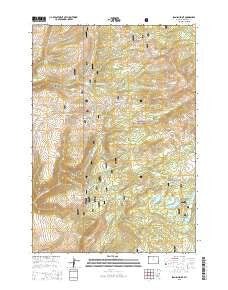 Spanish Point Wyoming Current topographic map, 1:24000 scale, 7.5 X 7.5 Minute, Year 2015