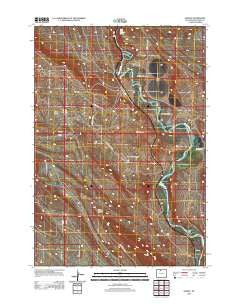 Spence Wyoming Historical topographic map, 1:24000 scale, 7.5 X 7.5 Minute, Year 2012