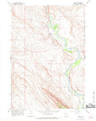 Spence Wyoming Historical topographic map, 1:24000 scale, 7.5 X 7.5 Minute, Year 1966