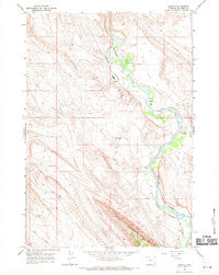 Spence Wyoming Historical topographic map, 1:24000 scale, 7.5 X 7.5 Minute, Year 1966