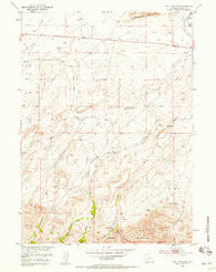 Split Rock NW Wyoming Historical topographic map, 1:24000 scale, 7.5 X 7.5 Minute, Year 1951