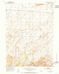 Split Rock NW Wyoming Historical topographic map, 1:24000 scale, 7.5 X 7.5 Minute, Year 1951