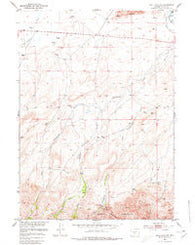 Split Rock NW Wyoming Historical topographic map, 1:24000 scale, 7.5 X 7.5 Minute, Year 1951
