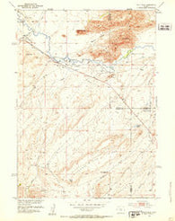 Split Rock Wyoming Historical topographic map, 1:24000 scale, 7.5 X 7.5 Minute, Year 1951