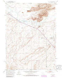 Split Rock Wyoming Historical topographic map, 1:24000 scale, 7.5 X 7.5 Minute, Year 1951