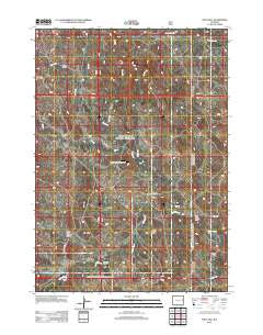 Split Hill Wyoming Historical topographic map, 1:24000 scale, 7.5 X 7.5 Minute, Year 2012