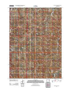 Split Hill SW Wyoming Historical topographic map, 1:24000 scale, 7.5 X 7.5 Minute, Year 2012