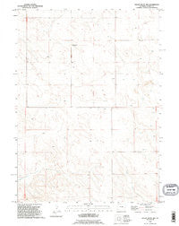 Spoon Butte NW Wyoming Historical topographic map, 1:24000 scale, 7.5 X 7.5 Minute, Year 1990