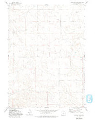 Spoon Butte NW Wyoming Historical topographic map, 1:24000 scale, 7.5 X 7.5 Minute, Year 1977