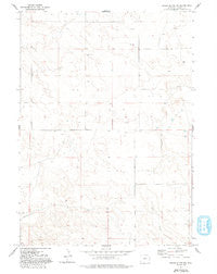 Spoon Butte NW Wyoming Historical topographic map, 1:24000 scale, 7.5 X 7.5 Minute, Year 1977